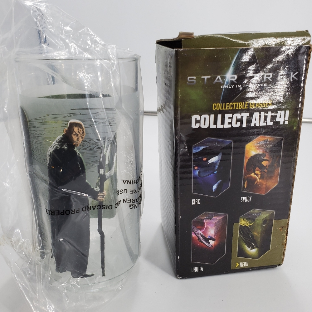 Star Trek Nero Collectible Glass 2008 Burger King Glass Collection (NAV3)**